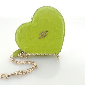 COACH HEART COIN CASE IN SIGNATURE LEATHER